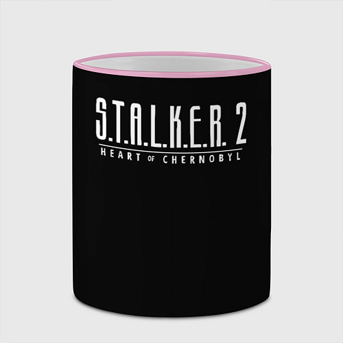 Кружка цветная STALKER 2 - Heart of Chernobyl / 3D-Розовый кант – фото 2