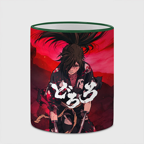 Кружка цветная Dororo Poster Дороро Постер Z / 3D-Зеленый кант – фото 2