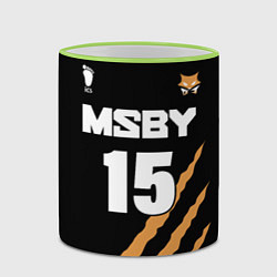 Кружка 3D 15 MSBY BLACK JACKALS, цвет: 3D-светло-зеленый кант — фото 2