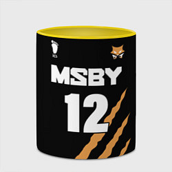 Кружка 3D 12 MSBY BLACK JACKALS, цвет: 3D-белый + желтый — фото 2
