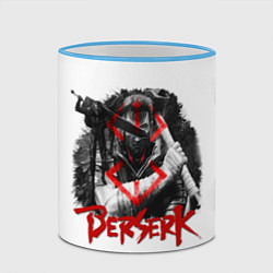 Кружка 3D Берсерк - Berserk, цвет: 3D-небесно-голубой кант — фото 2