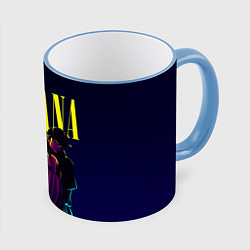 Кружка 3D Nirvana Neon, цвет: 3D-небесно-голубой кант