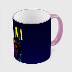 Кружка 3D Nirvana Neon, цвет: 3D-розовый кант