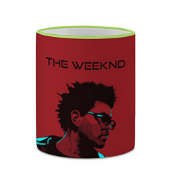 Кружка 3D The weeknd, цвет: 3D-светло-зеленый кант — фото 2