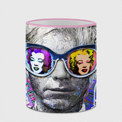 Кружка 3D Andy Warhol Энди Уорхол, цвет: 3D-розовый кант — фото 2