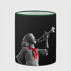 Кружка 3D Пищеблок, цвет: 3D-зеленый кант — фото 2