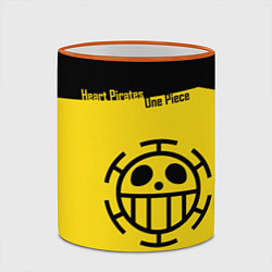 Кружка 3D Пираты Сердца One Piece, цвет: 3D-оранжевый кант — фото 2
