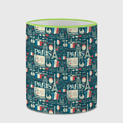 Кружка 3D PARIS, цвет: 3D-светло-зеленый кант — фото 2