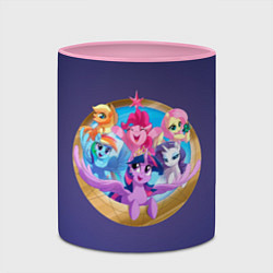 Кружка 3D Pony team, цвет: 3D-белый + розовый — фото 2