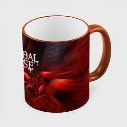 Кружка 3D Blood Cannibal Corpse Труп Каннибала Z, цвет: 3D-оранжевый кант