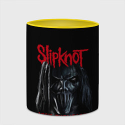 Кружка 3D MICK THOMPSON SLIPKNOT СЛИПКНОТ Z, цвет: 3D-белый + желтый — фото 2