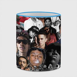 Кружка 3D Короли Рэпа KING RAP, цвет: 3D-небесно-голубой кант — фото 2