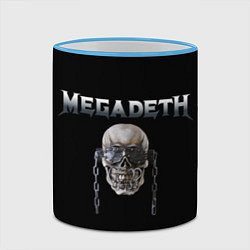 Кружка 3D Megadeth, цвет: 3D-небесно-голубой кант — фото 2