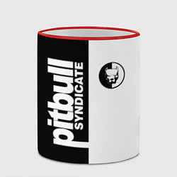 Кружка 3D PITBULL SYNDICATE ПИТБУЛЬ, цвет: 3D-красный кант — фото 2