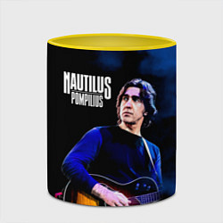 Кружка 3D Вячеслав Бутусов Nautilus Pompilius, цвет: 3D-белый + желтый — фото 2