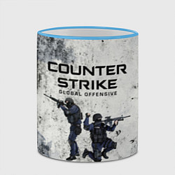 Кружка 3D COUNTER TERRORIST CS GO Z, цвет: 3D-небесно-голубой кант — фото 2