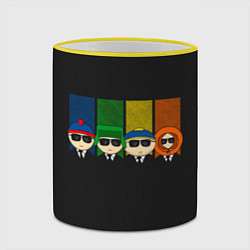 Кружка 3D South park FBI, цвет: 3D-желтый кант — фото 2