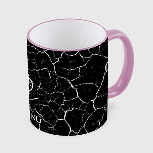 Кружка цветная Elden Ring - Cracks / 3D-Розовый кант – фото 1