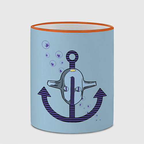 Кружка цветная Soft & Wet JoJo / 3D-Оранжевый кант – фото 2