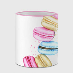 Кружка 3D Macarons Нежный десерт, цвет: 3D-розовый кант — фото 2