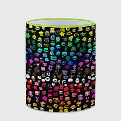 Кружка 3D ПЕРСОНАЖИ ИГРЫ FNF, цвет: 3D-светло-зеленый кант — фото 2