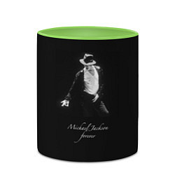 Кружка 3D Майкл Джексон Билли Джин, цвет: 3D-белый + светло-зеленый — фото 2
