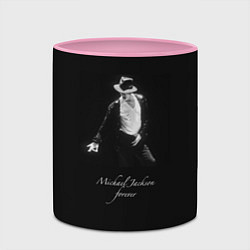Кружка 3D Майкл Джексон Билли Джин, цвет: 3D-белый + розовый — фото 2