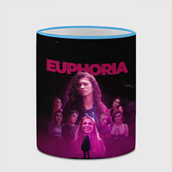 Кружка 3D Euphoria team, цвет: 3D-небесно-голубой кант — фото 2