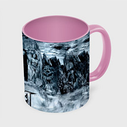 Кружка 3D Группа Ария, цвет: 3D-белый + розовый