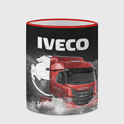 Кружка 3D Iveco truck, цвет: 3D-красный кант — фото 2
