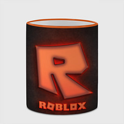 Кружка 3D ROBLOX NEON RED, цвет: 3D-оранжевый кант — фото 2