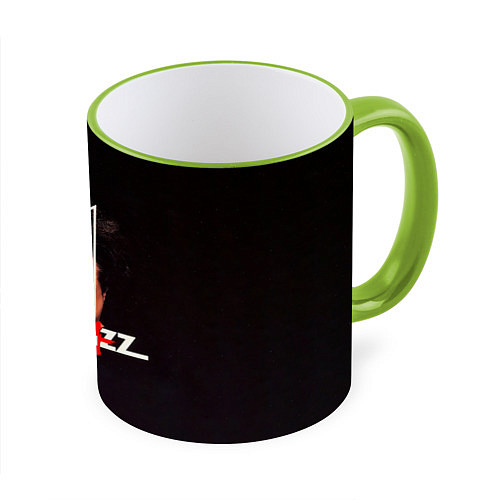 Кружка цветная АлисА JAZZ / 3D-Светло-зеленый кант – фото 1