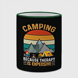 Кружка 3D Camping, цвет: 3D-зеленый кант — фото 2