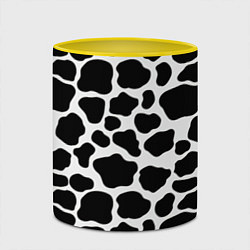 Кружка 3D Пятна Далматинца, цвет: 3D-белый + желтый — фото 2