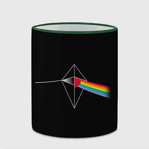 Кружка цветная No mens sky x Pink Floyd / 3D-Зеленый кант – фото 2