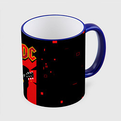 Кружка 3D ARE YOU REDY? ACDC, цвет: 3D-синий кант