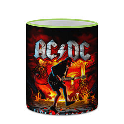 Кружка 3D ACDC HELLS BELLS, цвет: 3D-светло-зеленый кант — фото 2