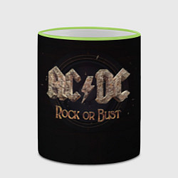 Кружка 3D ACDC Rock or Bust, цвет: 3D-светло-зеленый кант — фото 2