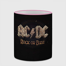 Кружка 3D ACDC Rock or Bust, цвет: 3D-розовый кант — фото 2
