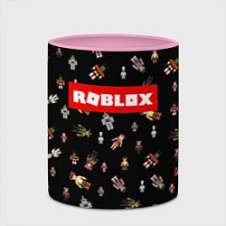 Кружка 3D ROBLOX PATTERN РОБЛОКС Z, цвет: 3D-белый + розовый — фото 2