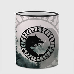 Кружка 3D FENRIR РУНЫ RUNES Z, цвет: 3D-черный кант — фото 2