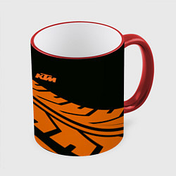 Кружка 3D ORANGE KTM КТМ Z, цвет: 3D-красный кант
