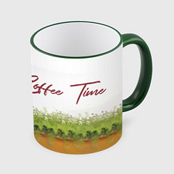 Кружка 3D Mishima Coffee Time, цвет: 3D-зеленый кант