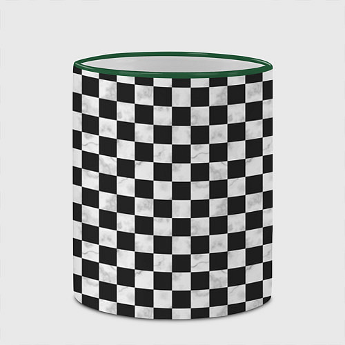 Кружка цветная Шахматист / 3D-Зеленый кант – фото 2