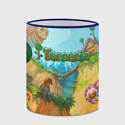 Кружка 3D Terraria Террария Z, цвет: 3D-синий кант — фото 2