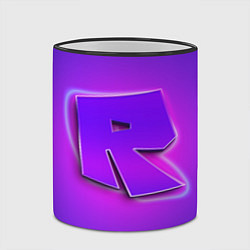 Кружка 3D ROBLOX NEON LOGO РОБЛОКС, цвет: 3D-черный кант — фото 2