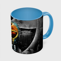Кружка 3D STALKER SHADOW OF CHERNOBYL СТАЛКЕР ТЕНИ ЧЕРНОБЫЛЯ, цвет: 3D-белый + небесно-голубой