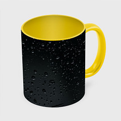 Кружка 3D Ночной дождь, цвет: 3D-белый + желтый