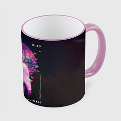 Кружка 3D Vaporwave Astral Astronaut Collage, цвет: 3D-розовый кант