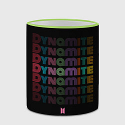 Кружка 3D DYNAMITE BTS, цвет: 3D-светло-зеленый кант — фото 2